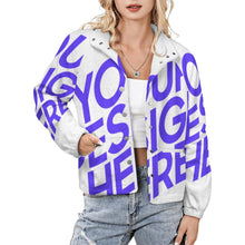 Cargar imagen en el visor de la galería, Chaqueta de Cuello Alto para Mujer LM552 personalizado con patrón foto texto (impresión de imagen única)
