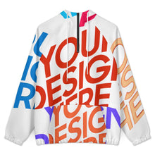 Cargar imagen en el visor de la galería, Sudadera con capucha de doble capa para mujer con bolsillos (con forro) MWL683 personalizado con patrón foto texto (impresión de imágenes múltiples)
