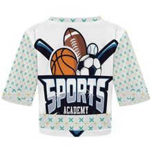 Cargar imagen en el visor de la galería, Camiseta deportiva crop con cuello en V personalizable
