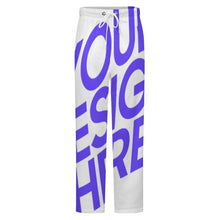 Cargar imagen en el visor de la galería, Pantalón de pijama holgado de felpa para hombre LM071 personalizado con patrón foto texto (impresión de imagen única)
