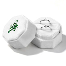 Cargar imagen en el visor de la galería, Joyero Octogonal de Terciopelo Personalizable para Anillos
