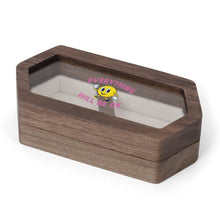 Cargar imagen en el visor de la galería, Caja de Madera para Anillos con Tapa Transparente Personalizable

