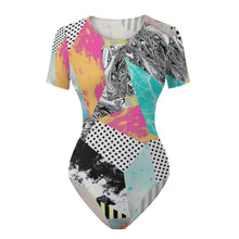 Cargar imagen en el visor de la galería, Body Manga Corta Mujer con Broches | Leotardo Personalizado
