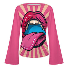 Cargar imagen en el visor de la galería, Top Personalizado con Cuello Barco y Mangas Acampanadas
