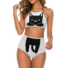 Cargar imagen en el visor de la galería, Bikini Personalizado Asimétrico | Diseño de Un Hombro y Tiro Alto
