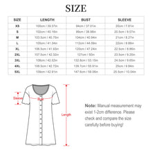 Cargar imagen en el visor de la galería, Vestido de mujer de manga corta con botones y cuello redondo LM501 personalizado con patrón foto texto (impresión de imagen única)
