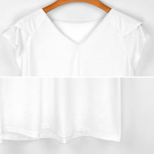 Cargar imagen en el visor de la galería, Camiseta con Volantes UPF 50+ Personalizable | V-Neck y Diseño

