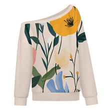 Cargar imagen en el visor de la galería, Sudadera Mujer Hombro Caído Oversize Personalizable
