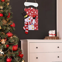 Cargar imagen en el visor de la galería, Arte Navideño para tu Hogar | Tu Cuadro de Madera de Muñeco de Nieve
