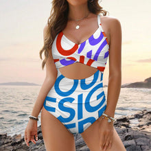 Cargar imagen en el visor de la galería, Traje de baño de una pieza para mujer SDSYY002 personalizado con patrón foto texto (impresión de imágenes múltiples)
