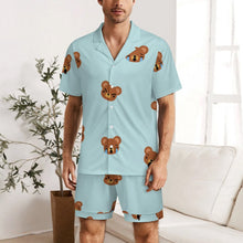 Cargar imagen en el visor de la galería, Pijama Corto Personalizado para Hombre | Set de Verano con Tu Foto
