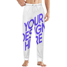 Cargar imagen en el visor de la galería, Pantalones de pijama holgados de felpa para hombre LM217 (Varios estampados delante y detrás) personalizado con patrón foto texto
