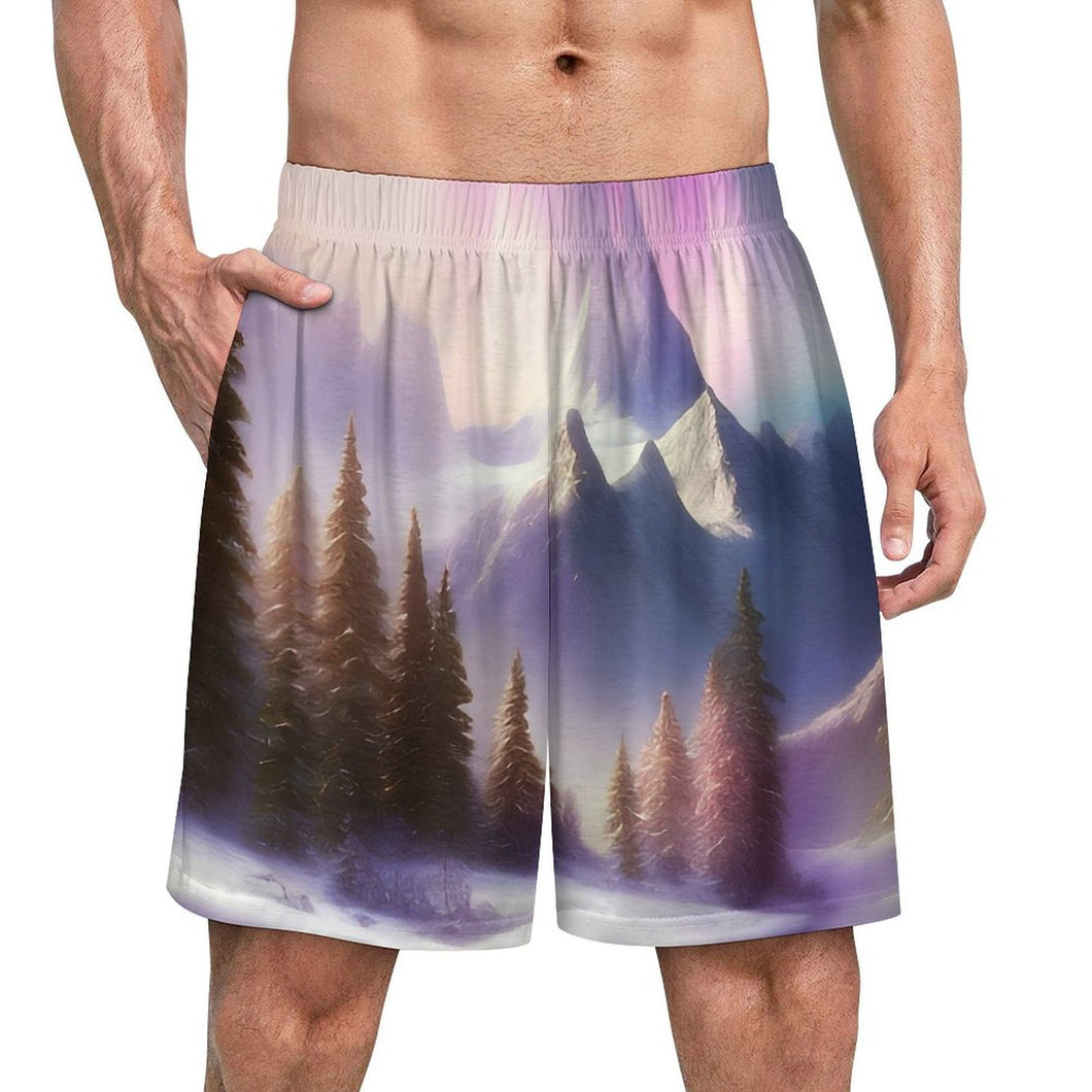 Pantalón Pijama Corto Hombre de Seda de Hielo | Personalizable