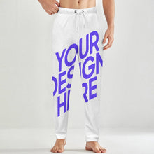 Cargar imagen en el visor de la galería, Pantalones de pijama holgados de felpa para hombre LM217 (Varios estampados delante y detrás) personalizado con patrón foto texto
