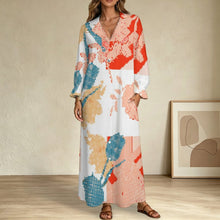 Cargar imagen en el visor de la galería, Vestido Camisero Largo con Cuello Blazer Personalizable
