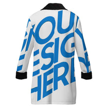 Cargar imagen en el visor de la galería, Gabardina cruzada con cuello sastre para hombre MWL510 personalizado con patrón foto texto
