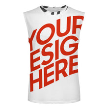 Cargar imagen en el visor de la galería, Camiseta sin mangas para hombre A66K personalizado con patrón foto texto (impresión de imágenes múltiples)
