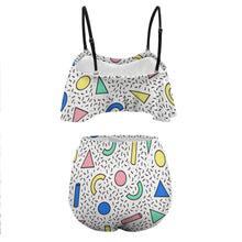Cargar imagen en el visor de la galería, Bikini con Volantes Ruffle | Traje de Baño Dos Piezas Ajustable
