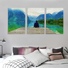 Cargar imagen en el visor de la galería, Tríptico de Lienzos con Tu Foto | Un Portal Inmersivo para Tu Pared
