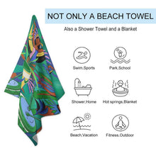 Cargar imagen en el visor de la galería, Toalla de Playa Grande Personalizada con Tu Foto | Absorbente
