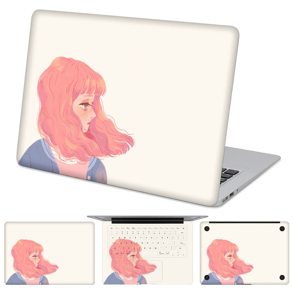 Adhesivo decorativo Funda Pegatinas para ordenador portátil compatible con MacBook Personalizada con Foto Texto o Logo