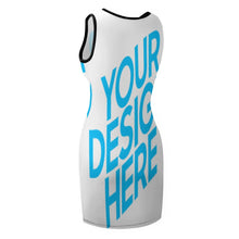 Cargar imagen en el visor de la galería, Vestido sin Mangas Correas Anchas de Verano para Mujeres NZ014 Personalizado con Impresión Completa de una imagen con Foto Logo Patrón Texto
