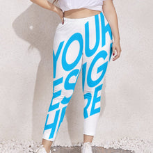 Cargar imagen en el visor de la galería, Leggings elásticos Pantalones deportivos de yoga talla grande para mujer UP Personalizados con Impresión Completa de una imagen con Foto Logo Patrón Texto
