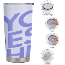 Cargar imagen en el visor de la galería, Taza de Coche con Tapa Plástica Mantener las bebidas frías y calientes JJ0520056 Personalizada con impresión completa de una imagen con Foto Logo Patrón Texto
