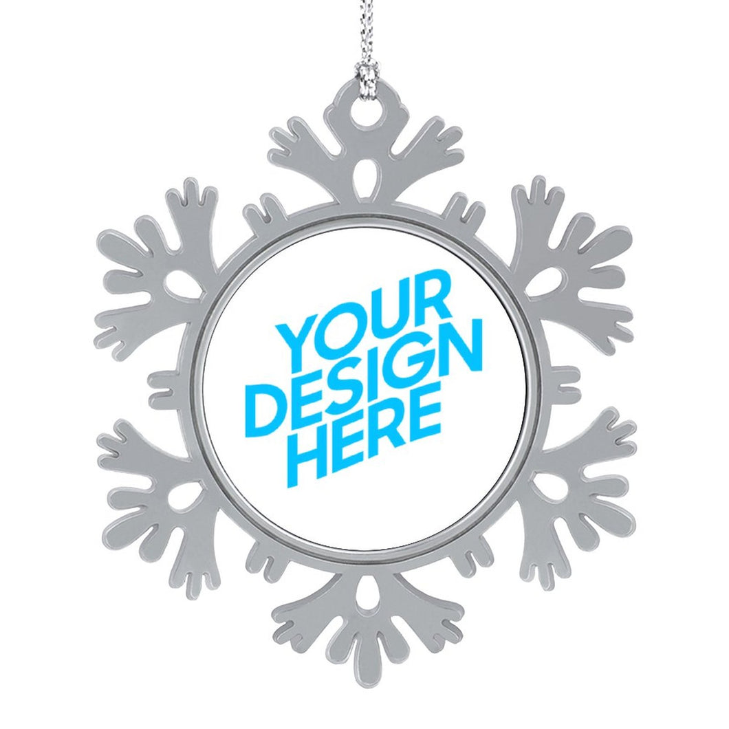 Decoraciones Navideñas de Copos de Nieve Colgantes con Diseño Personalizado de Tus Patrones o Nombres Online