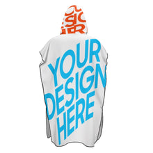 Cargar imagen en el visor de la galería, Poncho Toalla de Playa con Capucha Suave para Mujer Hombre NZ158 Personalizada con Impresión Completa con Foto Logo Patrón Texto
