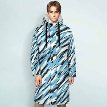 Cargar imagen en el visor de la galería, Chaqueta Cortaviento largo con capucha para hombre FS0818007 Personalizado con impresión completa de una imagen con Foto Logo Patrón Texto
