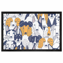 Cargar imagen en el visor de la galería, Alfombra de Tela sin Tejida de Goma Negra con Diseño Personalizada JJ0506002 con Tu Texto Foto Patrón
