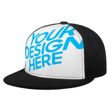 Cargar imagen en el visor de la galería, Gorra de Borde Plano de Béisbol con Diseño Personalizado de Tus Imágenes o Textos
