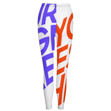 Cargar imagen en el visor de la galería, Leggings regulares pantalones deportivos de yoga casuales para mujer NZ205 Personalizados con Impresión Completa de múltiples imágenes con Foto Logo Patrón Texto

