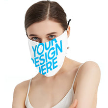 Cargar imagen en el visor de la galería, Máscara Facial de Una Pieza KZ02 sin Filtro de Poliéster con Diseño Personalizado Personalizada con Foto, Texto o Logo
