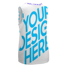 Cargar imagen en el visor de la galería, Chaleco Halter Camiseta sin manga con Cuello Redondo YB Personalizado con impresión completa de una sola imagen con Foto Logo Patrón Texto
