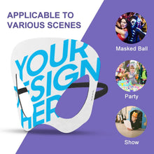 Cargar imagen en el visor de la galería, Máscara de Halloween con Diseño Personalizado Personalizada de Tus Nombres o Imágenes
