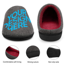 Cargar imagen en el visor de la galería, Pantuflas de Algodón Avanzado para Mujer con Diseño Personalizado Personalizada de Tus Imágenes o Nombres
