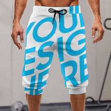 Cargar imagen en el visor de la galería, Pantalones cortos deportivos con piernas atadas con estampado para hombre AIP Personalizado con Impresión Completa de una imagen con Foto Logo Patrón Texto

