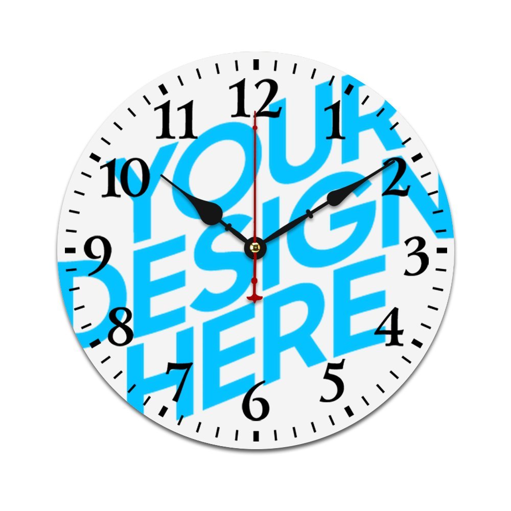 Reloj en Pared de Madera con Impresión UV GY0903007 de Diseño Personalizado con Tus Imágenes o Nombres
