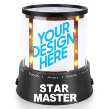 Cargar imagen en el visor de la galería, Lámpara de Proyección de Cielo Estrellado con Diseño Personalizado Personalizada de Tus Fotos o Textos
