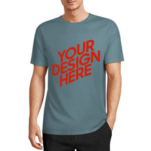 Cargar imagen en el visor de la galería, Camiseta 100% algodón orgánico estampada en el frente personalizado con patrón foto texto
