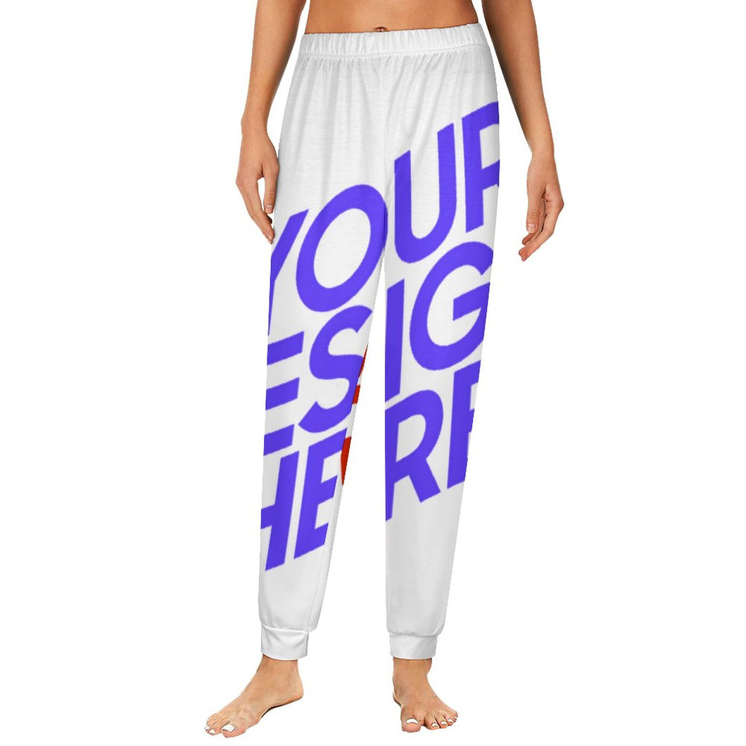 Pantalón pijama mujer EP personalizado con patrón foto texto (impresión de imágenes múltiples)