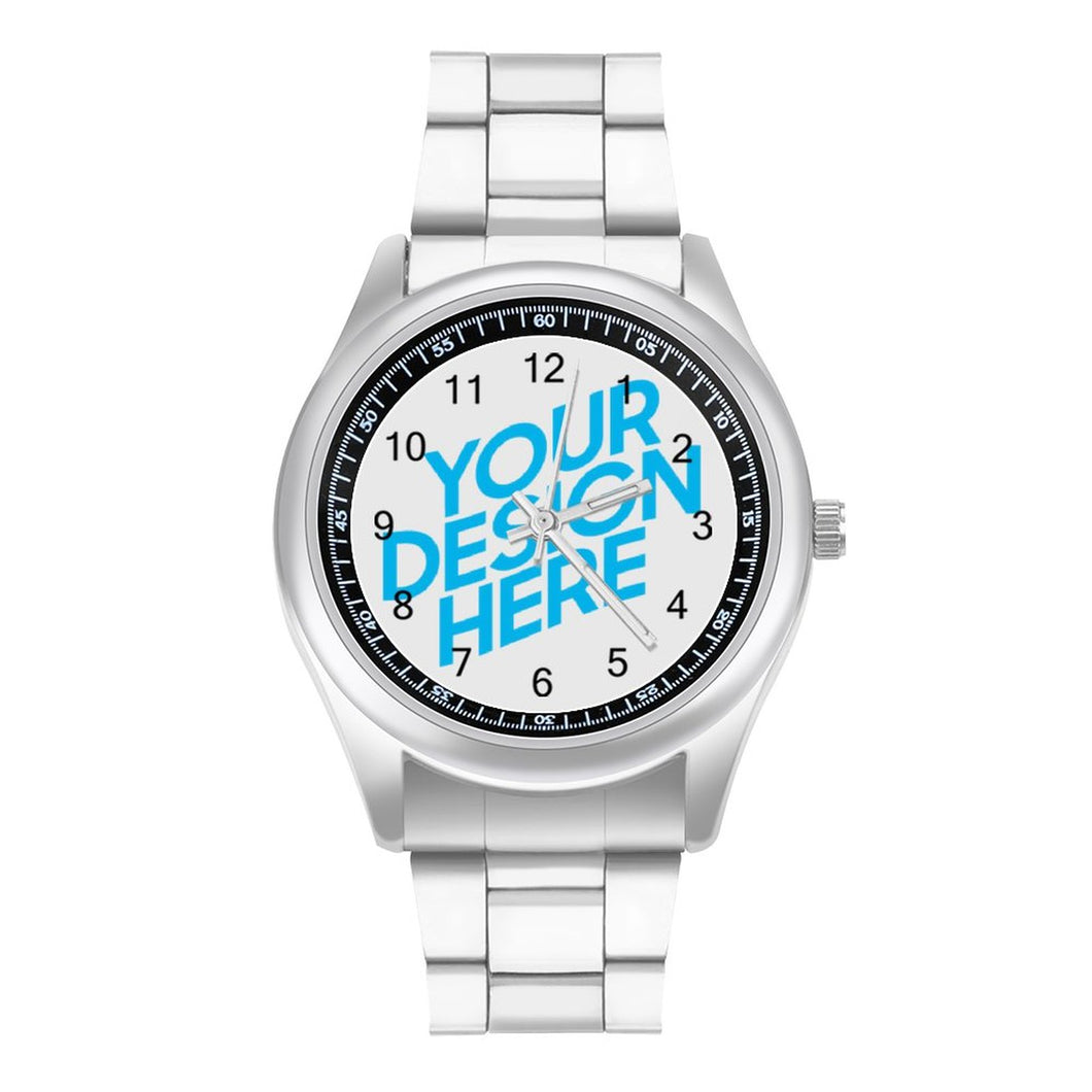 Reloj de Banda de Acero con Diseño Personalizado de Tus Fotos o Textos