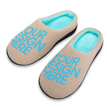 Cargar imagen en el visor de la galería, Pantuflas de Algodón Avanzado para Mujer con Diseño Personalizado Personalizada de Tus Imágenes o Nombres
