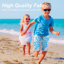 Cargar imagen en el visor de la galería, Pantalones cortos / Ropa de Playa de Moda con Estampado para Niños Adolescentes (diseño de cuatro piezas) Personalizado con Impresión Completa con Foto Logo Patrón Texto
