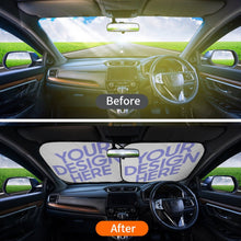 Cargar imagen en el visor de la galería, Parasoles Plegables Universales (un Par) para Parabrisas Delantero de Coche SUV Camiones QC1104037 Personalizados Impresion Completa de Una Imagen con Foto Logo Patrón Texto

