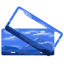 Cargar imagen en el visor de la galería, Marco de matrícula placa de matrícula de aluminio impreso, 2 agujeros de tornillo, capa transparente de protección UV, resistente a la intemperie, 2 piezas QC1101015 Personalizado Personalizada con Foto, Texto o Logo
