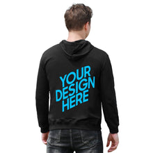 Cargar imagen en el visor de la galería, Sudadera Algodón con Capucha con Bolsillo Canguro para hombres FS0816015 Personalizada con Impresión Trasera con Foto Logo Patrón Texto
