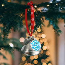 Cargar imagen en el visor de la galería, Campana de Navidad Decoraciones para árboles de Navidad Colgante de campana de metal Adornos colgantes personalizado con patrón foto texto
